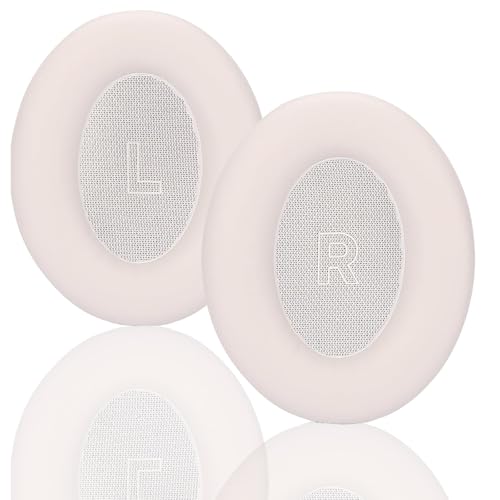 Replacement Ear Pads, Compatible with Bose QuietComfort Ultra Headphones. New Soft Protein Leather Combined with high-Density Memory Foam, Replacement Ear Pads 1 Pair (pinkwhite) - color: pinkwhite