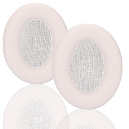 Replacement Ear Pads, Compatible with Bose QuietComfort Ultra Headphones. New Soft Protein Leather Combined with high-Density Memory Foam, Replacement Ear Pads 1 Pair (pinkwhite) - color: pinkwhite