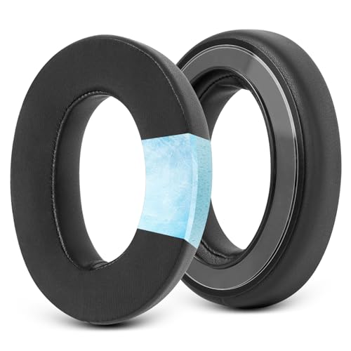 GEVO Earpads for Sennheiser HD650/HD600/HD660S/HD545/HD525/HD535 Headphones, Velour Ear Pads Cushions Replacement for Massdrop X HD6XX/HD58X and HD580/HD565 Jubilee Headset (Cooling-Gel Black) - color: Cooling-Gel Black