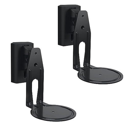 Sanus Speaker Wall Mounts for Sonos Era 100™ Pair - Swivel & Tilt Speaker Mount with Easy 15-Minute Install - Black, 2-Pack - color: Black Pair