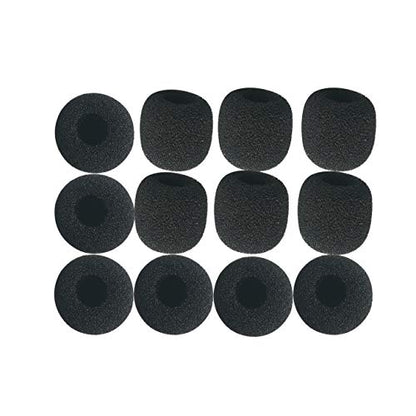 Lavalier Microphone Windscreens Replacement, 12 Pack Microphone Foam Covers, Mini Size, for Sony Boya Saramonic Maono.