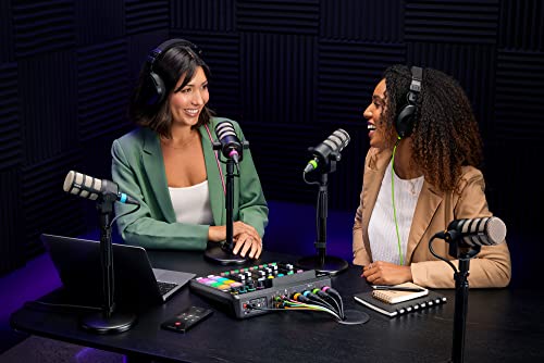 Rode PodMic Dynamic Podcast Microphone Bundle with 10-Foot Balanced XLR Cable — Cardioid XLR Studio Mic for Podcasting, Live Streaming, Voice Over, Broadcasting