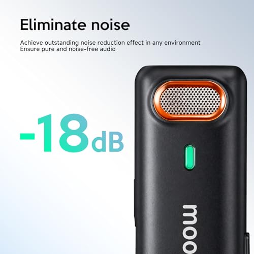 Wireless Lavalier Microphone with AI Noise Reduction & Voice Changer-Plug-and-Play, Mini Portable, Wireless Transmission for iPhone/Android Vlogging, Interviews & Live Streaming - color: M3