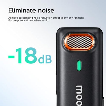 Wireless Lavalier Microphone with AI Noise Reduction & Voice Changer-Plug-and-Play, Mini Portable, Wireless Transmission for iPhone/Android Vlogging, Interviews & Live Streaming - color: M3