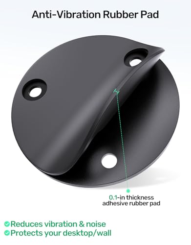Podium Flange Mic Mount with Pad, 5/8 Thread, For Table/Wall, Sturdy Metal - size: 1 PC
