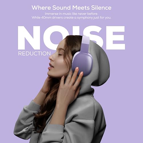 Gabba Goods Platinum Vibe Over-Ear Bluetooth Headphones - color: Lavender
