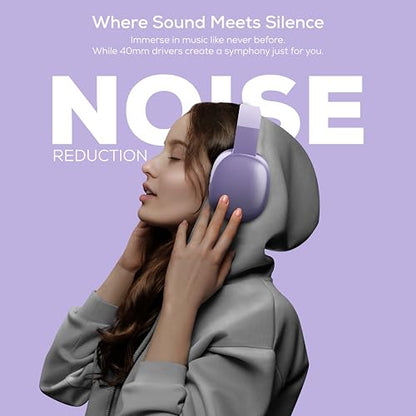 Gabba Goods Platinum Vibe Over-Ear Bluetooth Headphones - color: Lavender