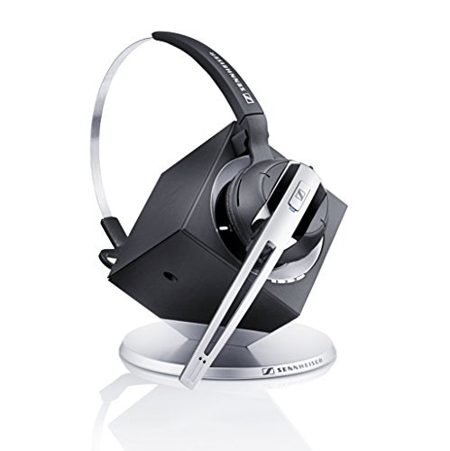 Sennheiser OfficeRunner Convertible Wireless Office Headset with Microphone - DECT 6.0 (Classic Silver) | Noise-canceling wireless headset for desk phone & computer - 3-in-1 convertible wear, DECT 6.0, 400 ft range, Zoom & Teams