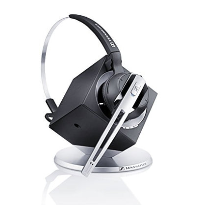 Sennheiser OfficeRunner Convertible Wireless Office Headset with Microphone - DECT 6.0 (Classic Silver) | Noise-canceling wireless headset for desk phone & computer - 3-in-1 convertible wear, DECT 6.0, 400 ft range, Zoom & Teams