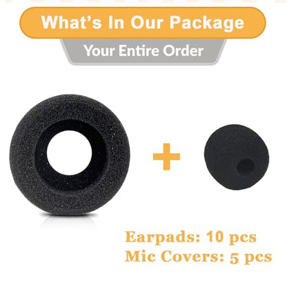 Ear Cushions for Plantronics Headset Earpads Replacement Headphones Ear Pad