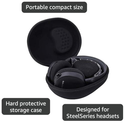 Aenllosi Hard Storage Case for SteelSeries Arctis 1 3 5 7 7X 7P+ 9 9X PRO Gaming Headset (Black) - color: Black