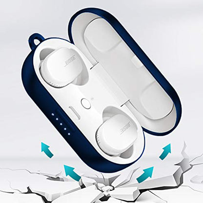 Compatible with Bose Sport Earbuds Case, Youkei Silicone Case Cover Easy Carrying Protective Case Cover Compatible with Bose Sport Earbuds (Blue) - color: Blue