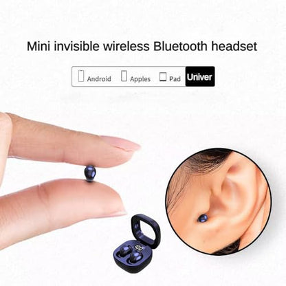 SK19 Sleep Earbuds for Side Sleepers,Invisible Smallest Wireless Bluetooth Earphones,Hidden Headset for Small Ears,Earbuds with Mic for Phone（White） - color: White