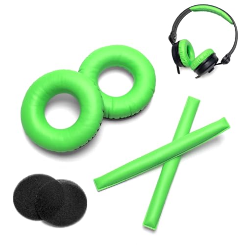 Ear Pads Headband Kit for Sennheiser HD25, HD250BT, HMD25, Green - color: Green