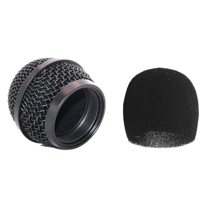 Replacement Ball Head Mesh Microphone Black Grille fits for shure PG48 PG58 PGA48 PGA58 PGX2 BLX288 PG288 PGX24 Microphone - size: Black Grille
