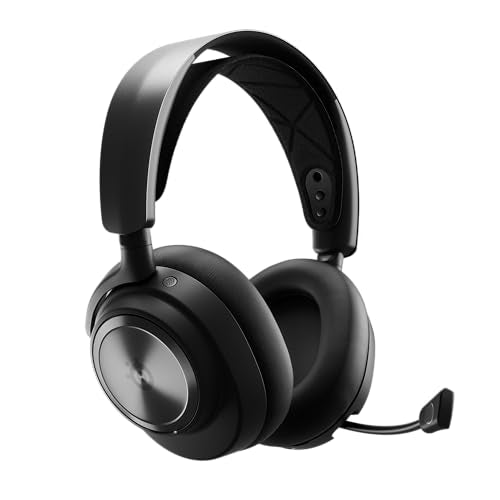 SteelSeries Arctis Nova Pro Wireless Multi-System Gaming Headset — Neodymium Magnetic Drivers — Active Noise Cancellation — 2 Battery System — ClearCast Gen 2 Mic — PC, PS5, PS4, Switch, Mobile - color: Black, style: PC