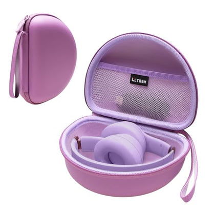 Case for Beats Studio Pro/Solo 4/Studio3/Solo3 Wireless Headphone PU Purple | Hard Carrying Travel Case for Beats Studio Pro/Solo 4/Studio3/Solo3 Wireless Headphone - color: PU Purple