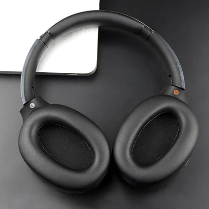 SOULWIT Replacement Kit for Sony WH-1000XM2 & MDR-1000X Headphones, Ear Pads Cushions + Headband Repair Part - Black - color: Black