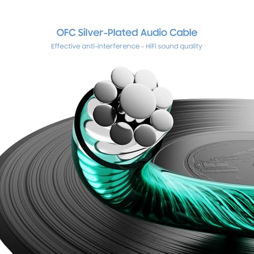 BASN SC100 Silver-Plated OFC IEM Cable, 150m MMCX Detachable Earphone Cable for Enhanced Audio - Engineered for BASN Bsinger, Bmaster Series - color: SC Green