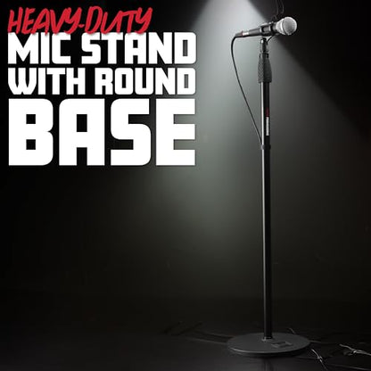 Gator Frameworks Microphone Stand with 10" Weighted Base and Soft Grip Twist Clutch Height Adjustment, (GFW-MIC-1000) - style: 10" Weighted Base