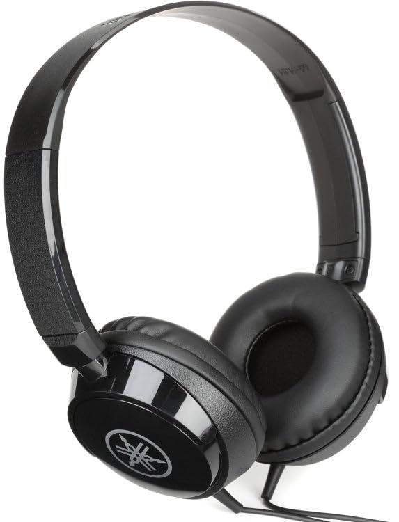 Yamaha HPH-50B Compact Closed-Back Headphones, Black