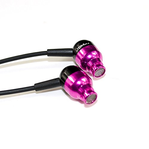 A8 MP3 Metal in-Ear Deep Bass Sound Earbuds with mic Headphones Headsets Earphones for Apple Samsung HTC Nokia lg (Pink) - color: Pink