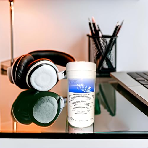 Audio-Wipes Cleaning Wipes, 160 Count, Alcohol-Free, Fast-Drying, Individually Wrapped, for Electronics, Screens, Keyboards, Phones