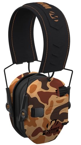 Walker's Razor Slim Electronic Muff - color: Duck Camo, size: One Size (4-Pack)