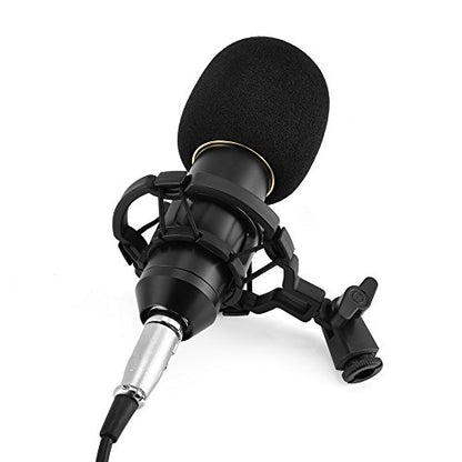 Zerone Condenser Microphone with Shock Mount USB Studio Recording Mic Cardioid Pattern Gold Plated Diaphragm for Computer Streaming Podcasting