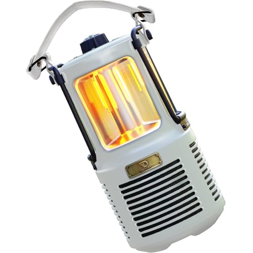 Dreamwave Conqueror 랜턴 블루투스 스피커, 조명 및 보조 배터리, 30W RMS 야외 스피커, IP66 방수 방진, 29시간 재생, 베이스 및 트레블 EQ, 캠핑 및 오버랜딩용 - color: Arctic White.