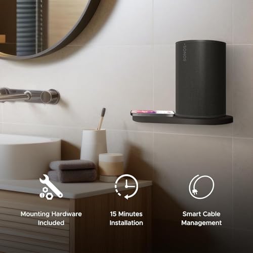 Sound bass ERA 100 Shelf Wall Mount, Black, Single (1pc) - color: Black