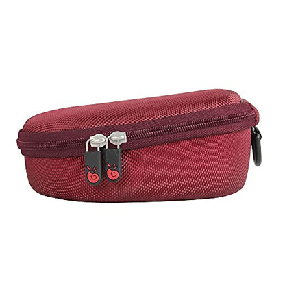 Hermitshell Case for AfterShokz Trekz Air/AfterShokz Aeropex/Titanium Mini/Shokz OpenRun Pro/SHOKZ OpenRun Pro 2 Open Ear Wireless Bone Conduction Headphones AS650 / AS800 (Canyon Red) - color: Canyon Red