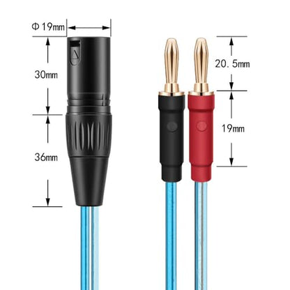 Gotor XLR to Banana Speaker Cable - 3.28ft (XLR Male) - color: XLR Male