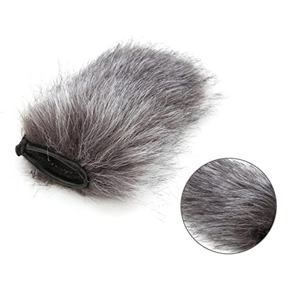 Mic Windscreen, Outdoor Wind Cover, Professional Noise Reduction Universal Fit for Video Recording Mics, Camera Microphones