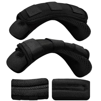 2-Pack Shoulder Pad Ultra-Thick Tactical Vest Cushion for Laptop Bags, Messenger Bags, Briefcase Bags, Luggage Bags, Tool Bags, Travel Bags and Most Bags, Black - color: Black