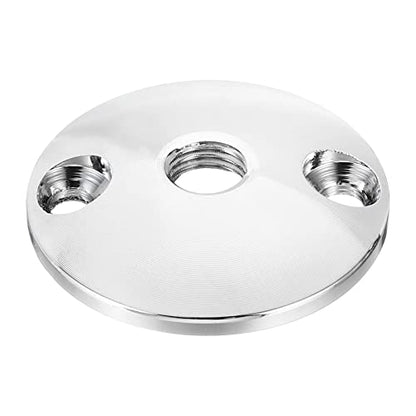 PATIKIL M8 Gooseneck Flange Mount, Female Thread Nut Screw Round Base Desk Table Mounting for Gooseneck Hose Adapter, Aluminum Silver - color: Silver, size: M8