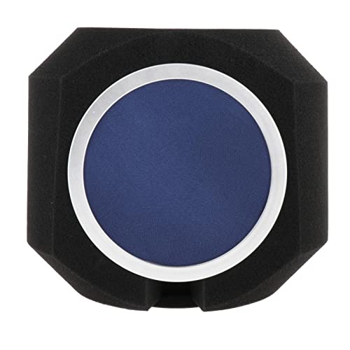 YIJU Mic Sponge Portable Vocal Booth Acoustic Wind Screen Suitable for Studio Podcasting, blue