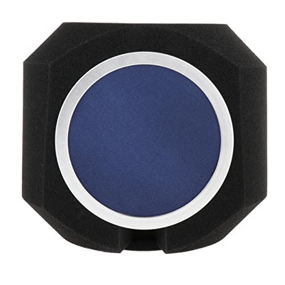 YIJU Mic Sponge Portable Vocal Booth Acoustic Wind Screen Suitable for Studio Podcasting, blue