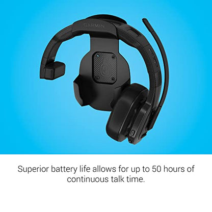 Garmin dezl Headset 100, Single-Ear Premium Trucking Headset, Active Noise Cancellation, Superior Battery Life and Memory Foam Ear Pads,Black (Renewed)