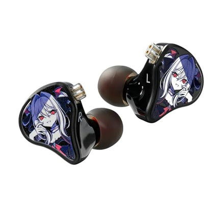 CVJ Vivian IEM for Music Gaming, 3.5mm Jack, Deep Bass Wired Earbuds - color: Vivian Character, style: no Mic