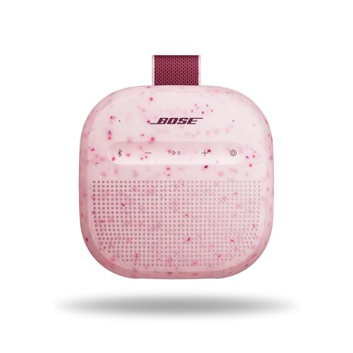 Bose SoundLink Micro Portable Bluetooth Speaker (2nd Gen), Wireless Outdoor Speaker, Up to 12 Hours Battery Life, Waterproof and Dustproof, Petal Pink - Limited Edition Color | Bluetooth 5.4 with 12-hour battery and IP67 rating for travel, hiking and outd