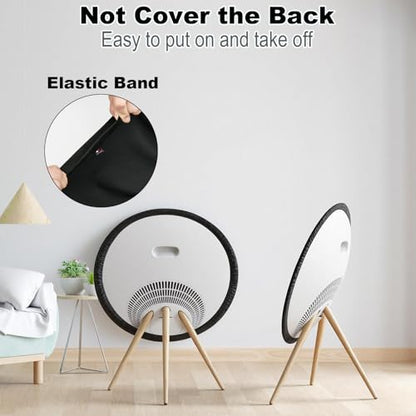 Stretch Dust Cover Compatible with Bang & Olufsen Beosound A9 (5th Generation) Speaker, Soft Stretchy Spandex Fleece Speaker Cover Protective Sleeve with Elastic Band