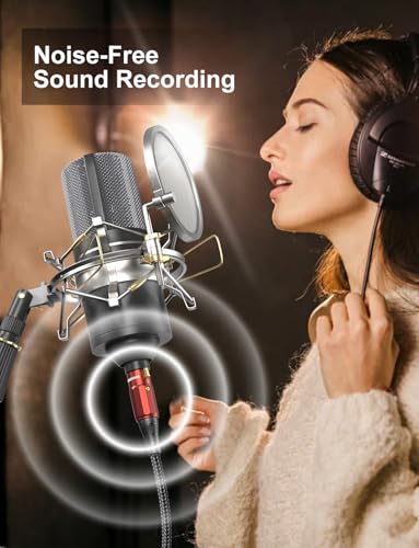 XLR Cable 1.5FT, XLR Microphone Cable Male to Female | Professional Balanced Audio Cable with 99.99% OFC, 24K Gold Plated Connectors for Mic, Mixer, Speaker, Studio Recording - size: 1.5FT