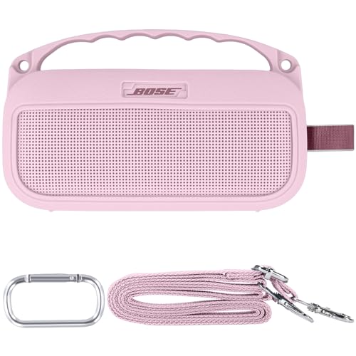 Silicone Cover for Bose SoundLink Flex Portable Speaker 2nd Gen | Scratch-resistant, Unhindered Sound, Silicone Construction, Portable Carrying Silicone Cover, Petal Pink Silicone Cover - color: Petal Pink Cover