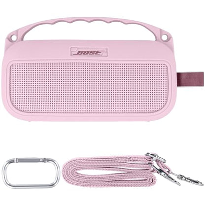 Silicone Cover for Bose SoundLink Flex Portable Speaker 2nd Gen | Scratch-resistant, Unhindered Sound, Silicone Construction, Portable Carrying Silicone Cover, Petal Pink Silicone Cover - color: Petal Pink Cover