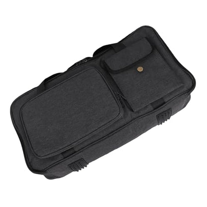 Effects Pedal Carrying Bag, 10mm Padding Multi Pockets Guitar Effects Pedal Case with Adjustable Strap and Water Proof Fabric, for Line 6 (L) - size: L