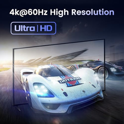 4K@60Hz HDMI Switch Splitter 2 in 4 Out with Remote, SPDIF and 3.5mm Audio | HDMI Matrix Supports HDR10, HDCP2.2 and 3D for PS5/4,Xbox,Fire Stick,etc
