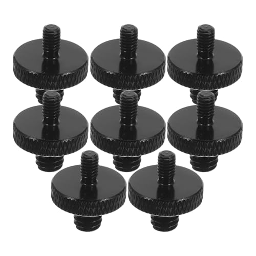 PRETYZOOM 8pcs Metal Mic Thread Adapter Set 1/4 to M4 Male Screw Converter for Microphone Holders and Tripod Stand with Universal Compatibility and Enhanced Safety for Studio Setups