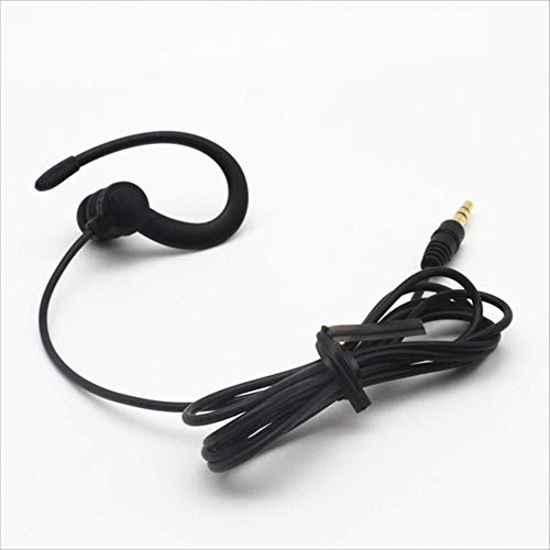 Single Side Earbud Headphones Stereo in-Ear Earphone Removable Hook Earphone for PC Smartphones MP3 MP4 Players