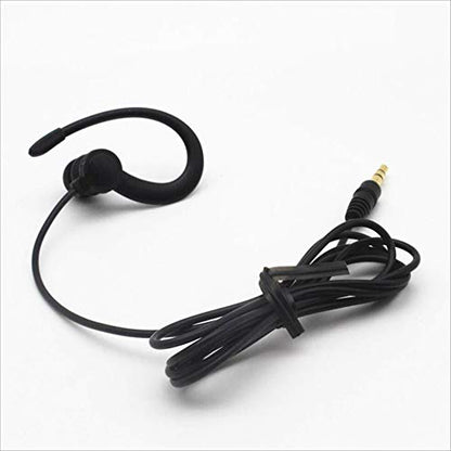 Single Side Earbud Headphones Stereo in-Ear Earphone Removable Hook Earphone for PC Smartphones MP3 MP4 Players